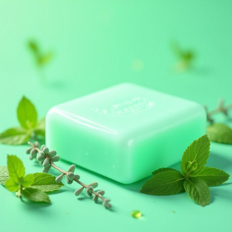 Mint crisp cool hand soap bar